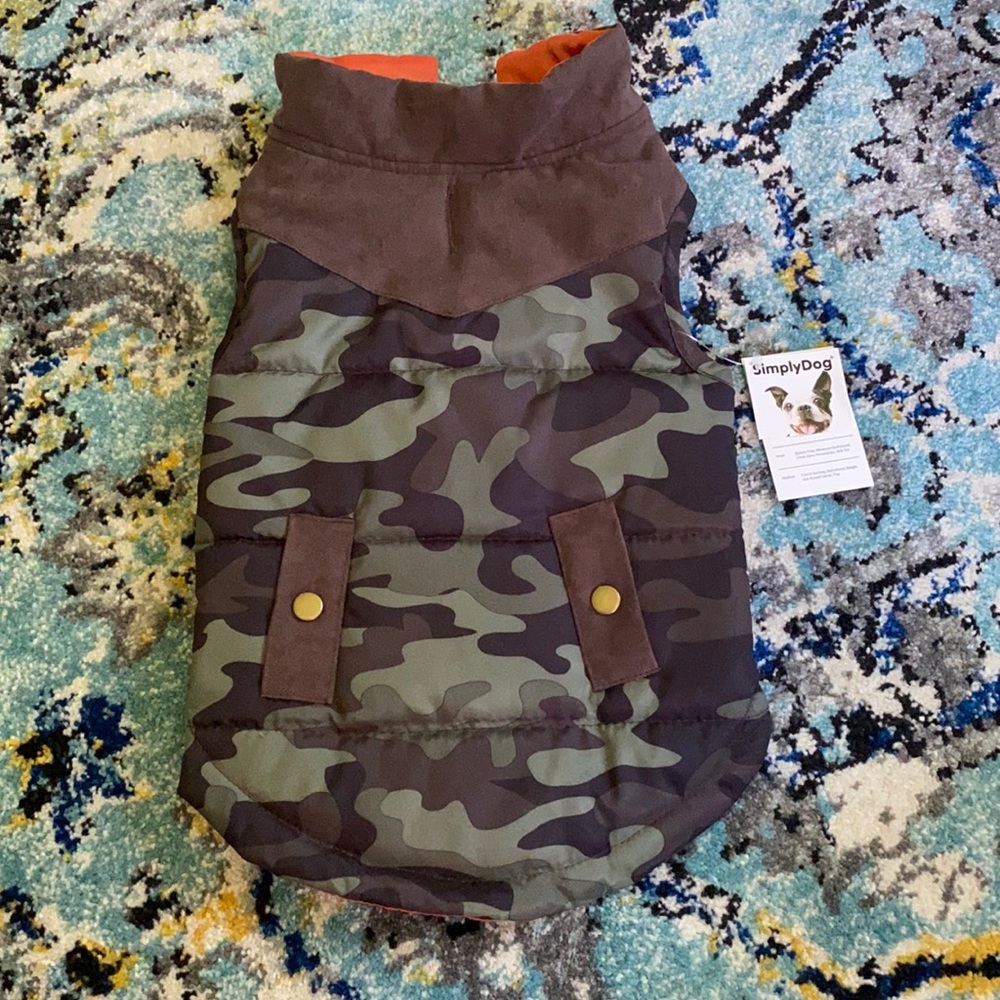 Simply Dog Camo Yoke Pocket Dog Jacket